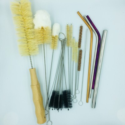 Ten In One set Nylon Cleaning Brush for Bottle Tube Jar and Most Narrow Containers Pipe Brushes